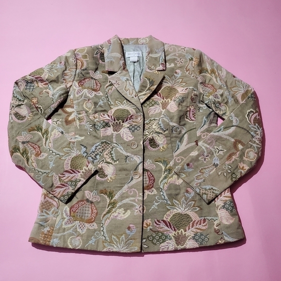 Charles Keath Jackets & Blazers - Vintage 1990s 90s Tapastery Jacobean Blazer